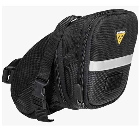 Topeak Aero Wedge Pack Bicycle Bag with Strap Mount, Large, Black - Picture 1 of 12